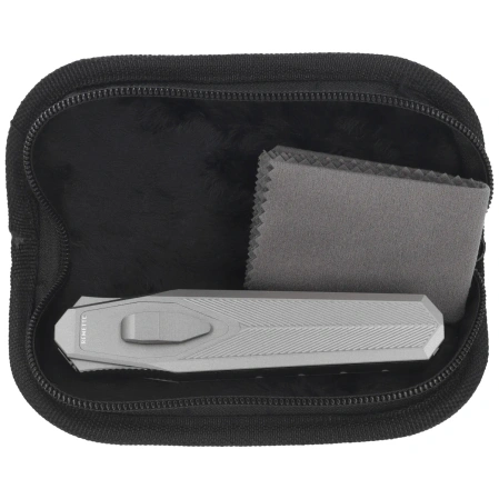 Remette RT-Swordfish T Knife Gray Aluminum/Carbon Fiber, Stonewashed 14C28N (ZL103C2)