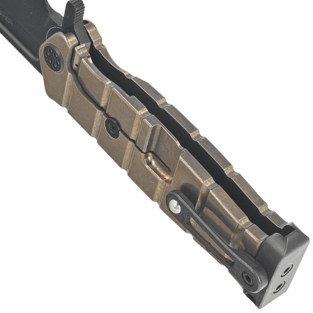 Medford USMC FF Bronze Titanium, Black DLC HW/Clip, Black DLC S45VN by Greg Medford (MK2044PQ-36A1-TPCP-PP)