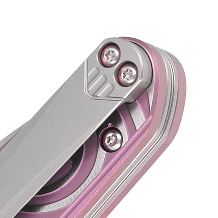 Nóż składany Bestech Mothus Purple Titanium, Satin by Hand M390 by Kombou (BT2206E)