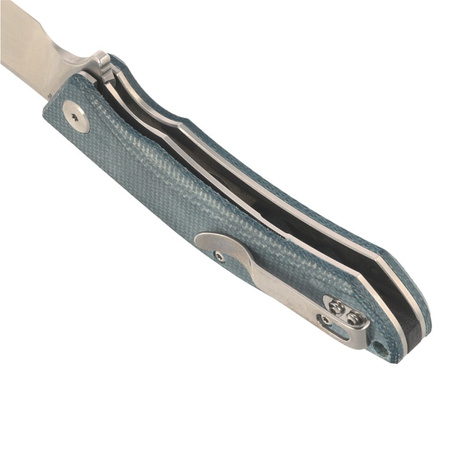 Bestech Knife Cubis Blue Micarta, Stonewashed/Satin D2 (BG42C)