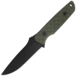 Spartan Blades Alala Green Canvas Micarta, Black Powder 1095 Cro-Van by Curtis Iovito (SBSL004BKGR)