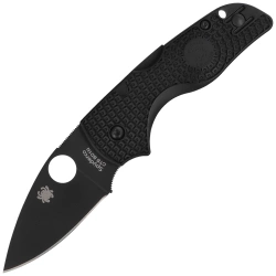Spyderco Lil' Native Lightweight Knife Black FRN, Black DLC CTS BD1N by Eric Glesser (C230PBBK)