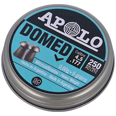 Apolo Domed AirGun Pellets .177 / 4.5 mm, 200 pcs 0.60g/9.0gr (19914)