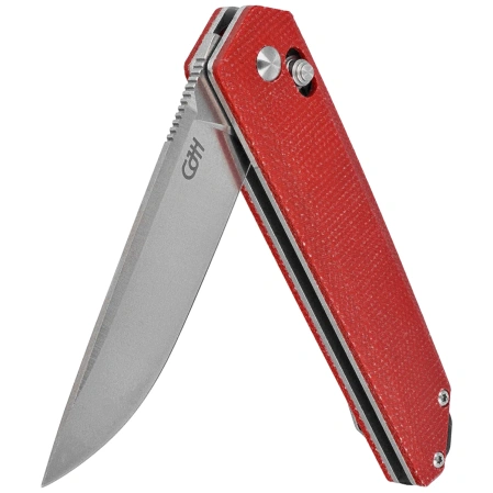 Nóż składany Herbertz CJH Red Micarta, Satin D2 (10000589)