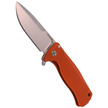 Nóż składany LionSteel SR22A Orange Aluminum, Satin Sleipner by Molletta (SR22A OS)