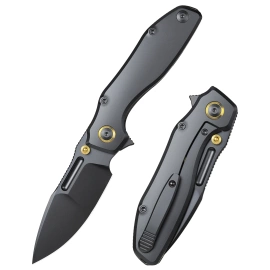 Nóż składany Remette TwoFace Black DLC Titanium, Black DLC M390 (DSTF-D)
