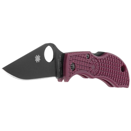 Spyderco Manbug Sprint Run Burgundy FRN Knife, TiCN Micro-Melt PD#1 by Sal Glesser (MBBGBKP)