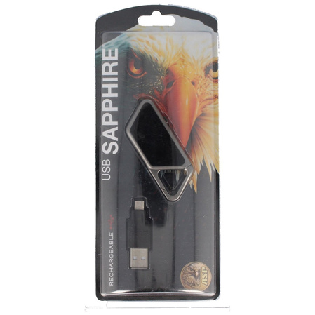 ASP Sapphire USB LED Flashlight Glass Black - 53600