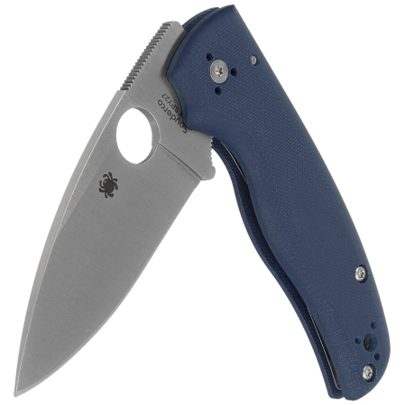 Nóż składany Spyderco Shaman Cobalt Blue G10, Satin CPM SPY27 by Sal Glesser (C229GPCBL)