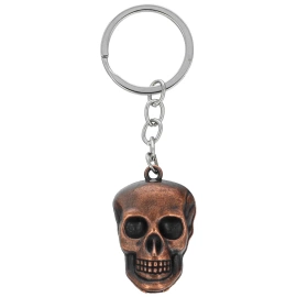 Brelok do kluczy Barbaric Skull Bronze Zamak (16216-BR)