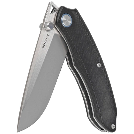 Remette Wild Species GC103-B Knife Black G10, Fine Hand Grinding 14C28N