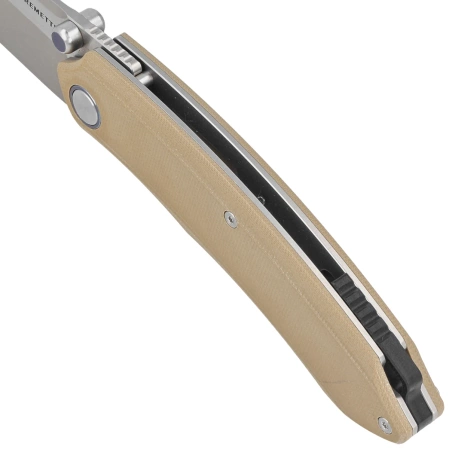 Remette Wild Species GC103-C Knife Brown G10, Fine Hand Grinding 14C28N