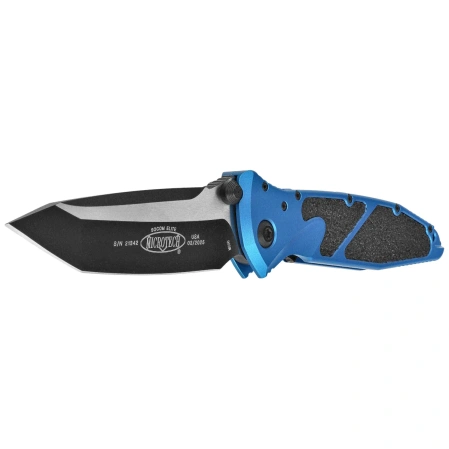 Microtech Socom Elite T/E-M Knife Blue Aluminium, Black M390MK by Tony Marfione (161-1BL)
