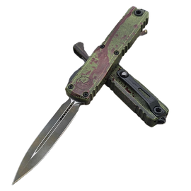 Microtech Ultratech Gen III ZBP D/E Signature OTF Knife Outbreak Aluminium, Outbreak M390MK by Tony Marfione (1122-1 OBDS)