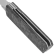 Maserin 410 Silver Black FatCarbon, Satin Elmax by Bruno Bruna Knife (410/N)