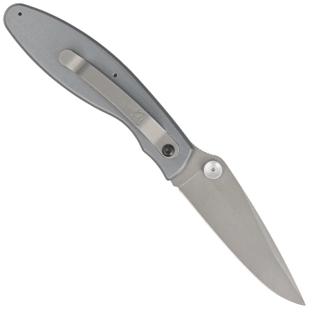 Nóż składany Muela KMC-7M Gray Aluminium/Black Micarta, Satin 440C