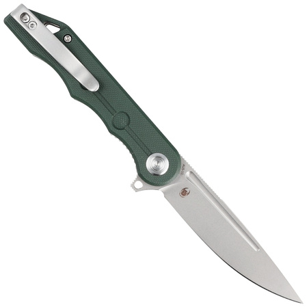 Kubey Knife Mizo Green G10, Bead Blast AUS-10 by Tiguass (KU312F)