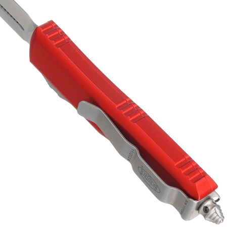 Nóż automatyczny OTF Microtech UTX-85 D/E Red Aluminium, Satin M390 (232-4RD)