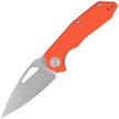 Kubey Coeus KU122W Knife Orange G10, Stonewashed 14C28N
