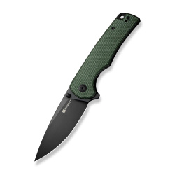 Nóż składany Sencut Praktisk Green Canvas Micarta, Black 9Cr18MoV (S24019-3)