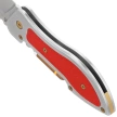 Nóż składany i do cygar Midgards Messer Doublecut Gray Aluminium/Red G10, Satin 14C28N by Ralf Buchinger (MM015)