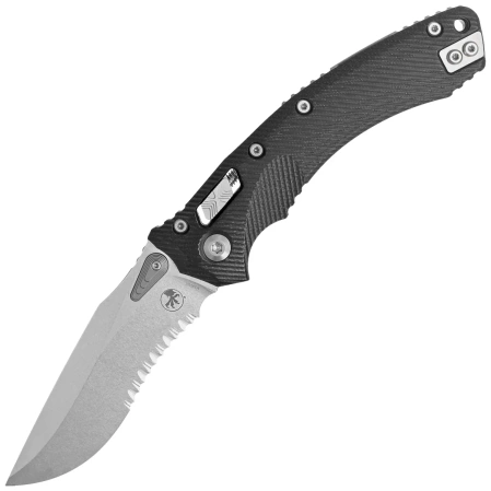 Nóż składany Microtech Amphibian Ram-Lok S/E Black Fluted G10, Stonewashed P/S M390MK by Tony Marfione (137RL-11FLGTBK)