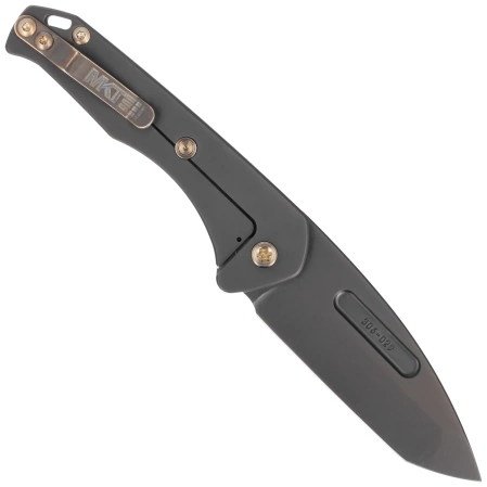 Medford Praetorian Slim T/E Knife Black DLC Titanium, Bronze HW/Clip, DLC S45VN by Greg Medford (MK2084PT-30PV-T1C1-Q4)