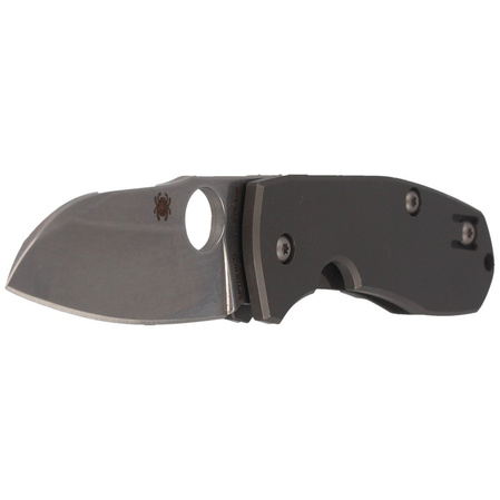 Nóż składany Spyderco Techno 2 Gray Titanium, Stonewashed CTS XHP by Marcin Slysz (C158TIP2)