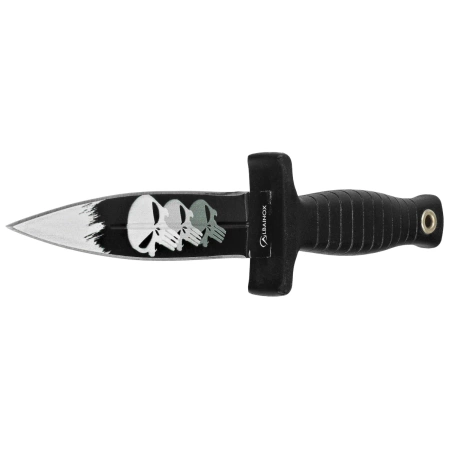 Martinez Albainox 3D Skull Boot Knife Black ABS, Black 3Cr13Mov (32617)