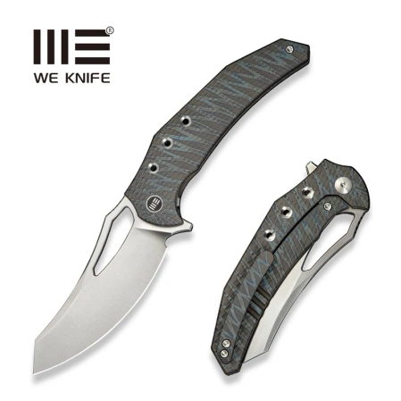 WE Knife Epaulette Tiger Stripes Titanium, Satin M390 by Gavko Knives (WE24024-2)