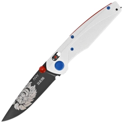 ANV A100 BB Limited Edition No 14/100 Knife White GRN, Black DLC Sleipner (ANVA100-036)