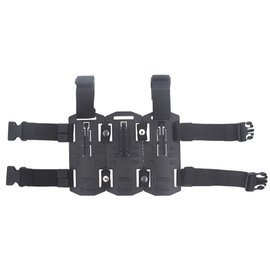 Fobus QuickLock Thigh Rig Platform with 3 QuickLock Plates for Holsters and Pouches (TRP222)