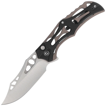 Civivi Knife Biophase Gray Aluminum/Black G10, Satin Nitro-V (C23083C-3)