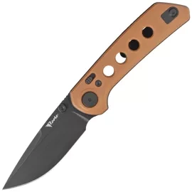 Nóż składany Reate PL-XT Tan G10, Black PVD Nitro-V