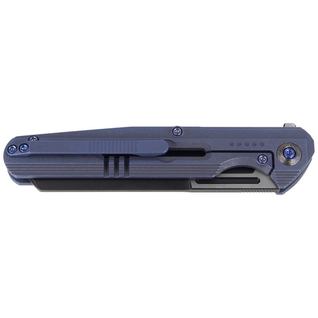 WE Knife Reiver LE No 027/260 Blue Titanium, Black Stonewashed CPM S35VN knife (WE16020-4)