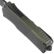 Tekto A5 Spry Mini D/P OD Green Aluminum OTF Knife, Black CPM S35VN