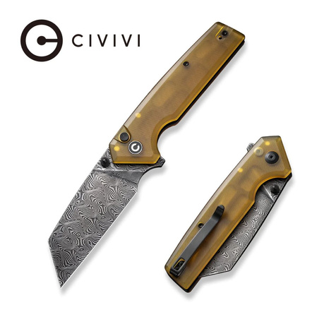 Civivi Knife Amirite Ultem Bead Blasted, Damascus (C23028-DS1)