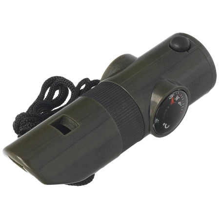 Mil-Tec 6-in-1 Survival Whistle, Olive (16328401)