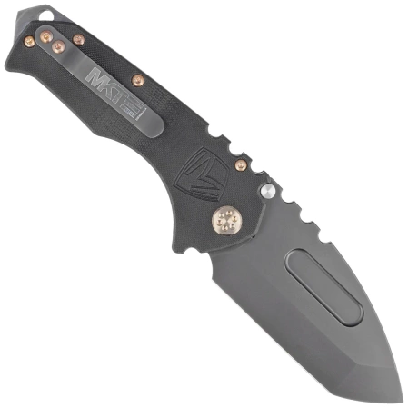 Nóż składany Medford Praetorian Scout M/P Black G10, Bronze HW, DLC Clip, Black DLC D2 by Greg Medford (MKM30DPT-0808-T1CP-BP)