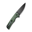 Sencut Praktisk Green Canvas Micarta, Black 9Cr18MoV (S24019-3)