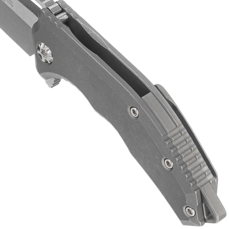 Nóż składany Heretic Medusa Manual T/E Battleworn Gray Titanium, Battleworn MagnaCut by Tony Marfione Jr. (H009-5A-TIBATTLE)