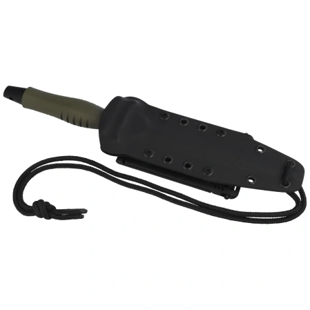 FOX Veleno D/E Knife OD Green G10, Black Top Shield N690Co (FX-596 G10 OD AF)