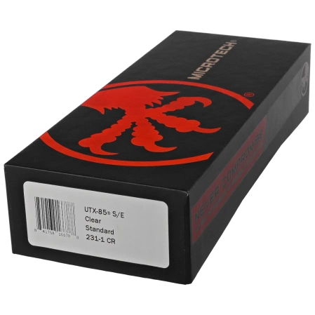 Microtech UTX-85 S/E OTF Knife Natural Clear Aluminium, Black M390 (231-1CR)