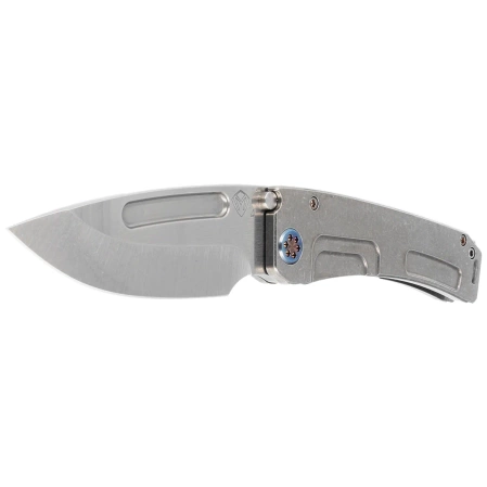 Medford Marauder-H D/P Knife Tumbled Titanium, Flamed HW/Clip, NP3 Breaker, Tumbled S45VN by Greg Medford (MK045STD-01TM-TFCF-BN)