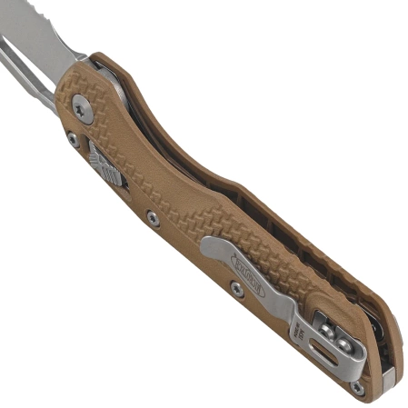 Microtech MSI S/E Knife Dark Earth Tri-Grip Polymer, Stonewashed P/S M390MK by Tony Marfione (210T-11PMDE)