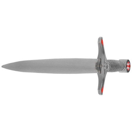 Decor Habitat Templar Dagger Black/Silver ABS, Satin (S0302)