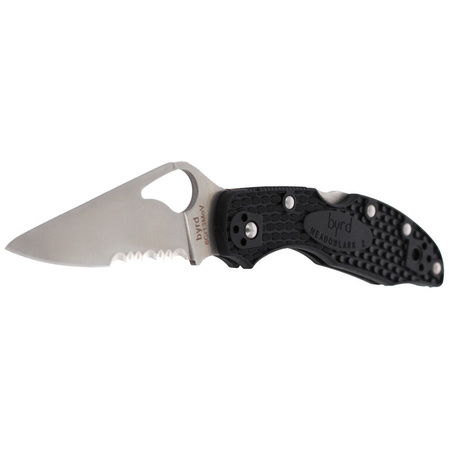 Spyderco Byrd Meadowlark 2 FRN Black, CombinationEdge (BY04PSBK2)