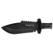 Third Decor Habitat Terminator Black Rubberized ABS, Stonewashed 420 Knife (H0301)