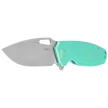Kubey Tityus Knife Green Titanium, Bead Blasted 14C28N (KB360B)