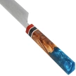 Tokisu Gyuto Kitchen Knife Stabilized Wood/Epoxy, Damascus (17455)
